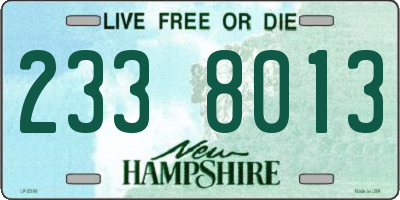 NH license plate 2338013