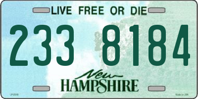 NH license plate 2338184