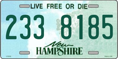 NH license plate 2338185