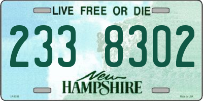 NH license plate 2338302