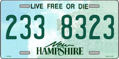NH license plate 2338323