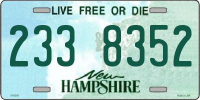 NH license plate 2338352
