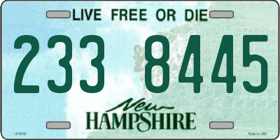 NH license plate 2338445