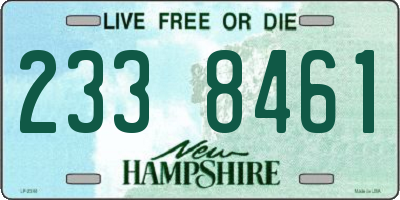 NH license plate 2338461