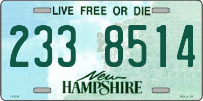 NH license plate 2338514