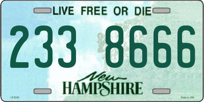 NH license plate 2338666