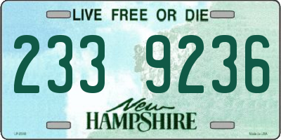 NH license plate 2339236