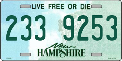 NH license plate 2339253