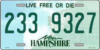 NH license plate 2339327