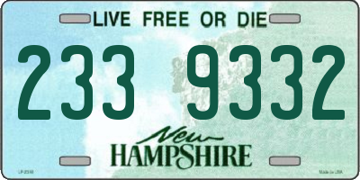 NH license plate 2339332