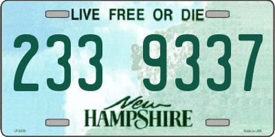 NH license plate 2339337