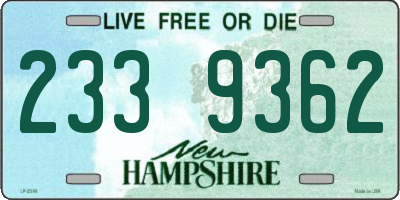 NH license plate 2339362