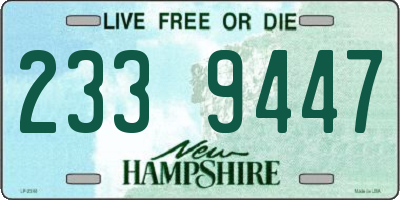 NH license plate 2339447