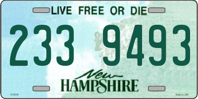 NH license plate 2339493
