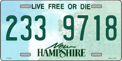 NH license plate 2339718