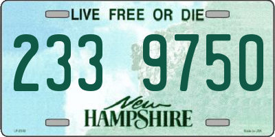 NH license plate 2339750