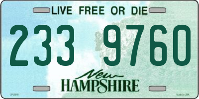 NH license plate 2339760