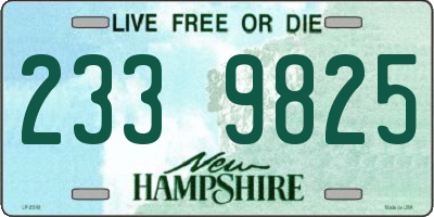 NH license plate 2339825