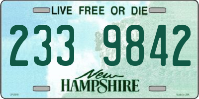 NH license plate 2339842