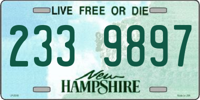 NH license plate 2339897