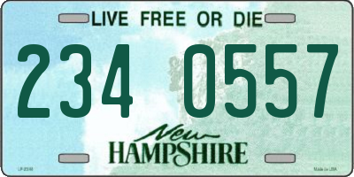 NH license plate 2340557