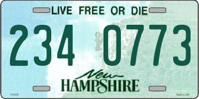 NH license plate 2340773