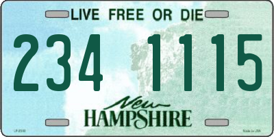 NH license plate 2341115