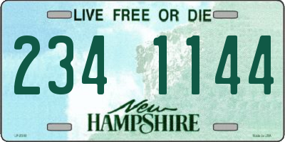 NH license plate 2341144