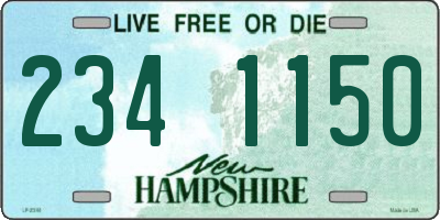 NH license plate 2341150