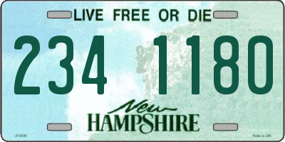 NH license plate 2341180