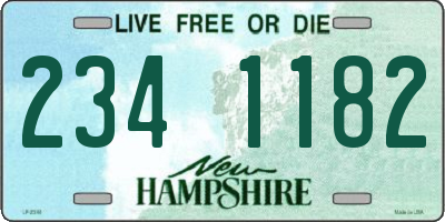 NH license plate 2341182