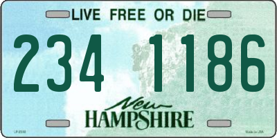 NH license plate 2341186