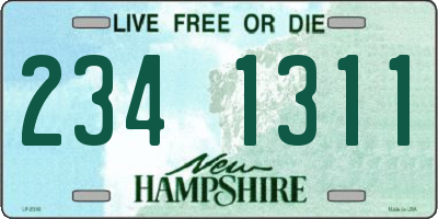 NH license plate 2341311