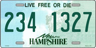 NH license plate 2341327