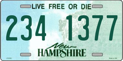 NH license plate 2341377