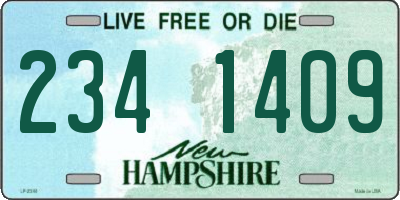 NH license plate 2341409