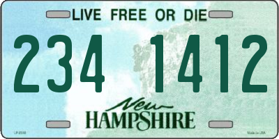 NH license plate 2341412