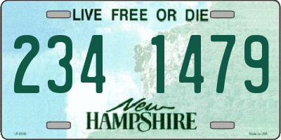 NH license plate 2341479