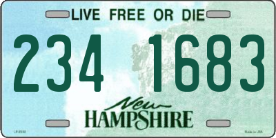 NH license plate 2341683