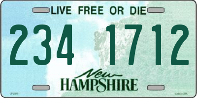 NH license plate 2341712