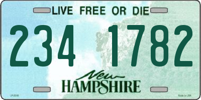 NH license plate 2341782