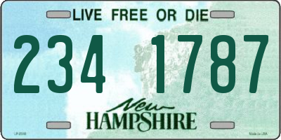NH license plate 2341787