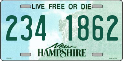NH license plate 2341862