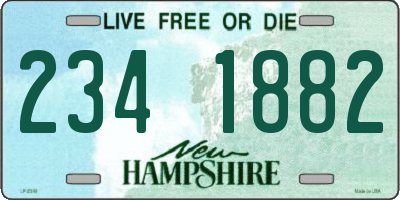 NH license plate 2341882