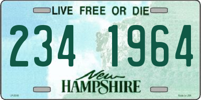 NH license plate 2341964