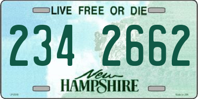NH license plate 2342662