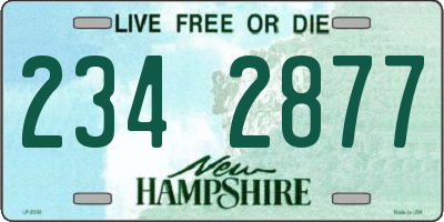 NH license plate 2342877