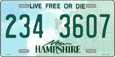 NH license plate 2343607