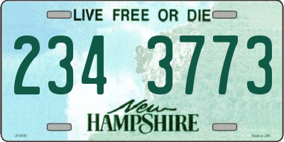 NH license plate 2343773