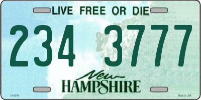 NH license plate 2343777